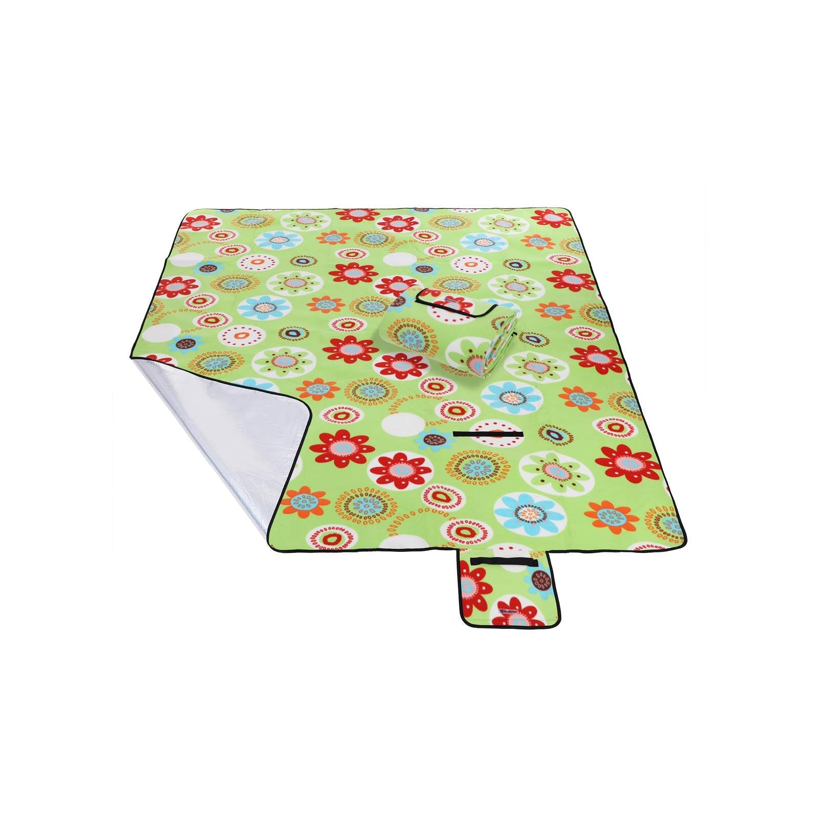 Picnic Blanket – Waterproof – Floral Pattern – Portable with Handle