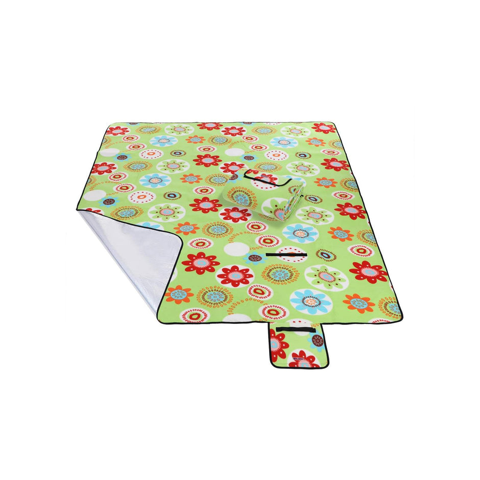 Picnic Blanket – Waterproof – Floral Pattern – Portable with Handle
