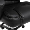 Executive Office Chair – PU Leather – Black – Foldable Headrest with Ergonomic Design