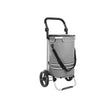 Foldable Shopping Cart – Solid Material – Grey – With Insulated Cooling Bag and Large Capacity 35L