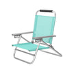 Folding Beach Chair – Breathable Fabric – Blue – 4-Position Reclining Backrest