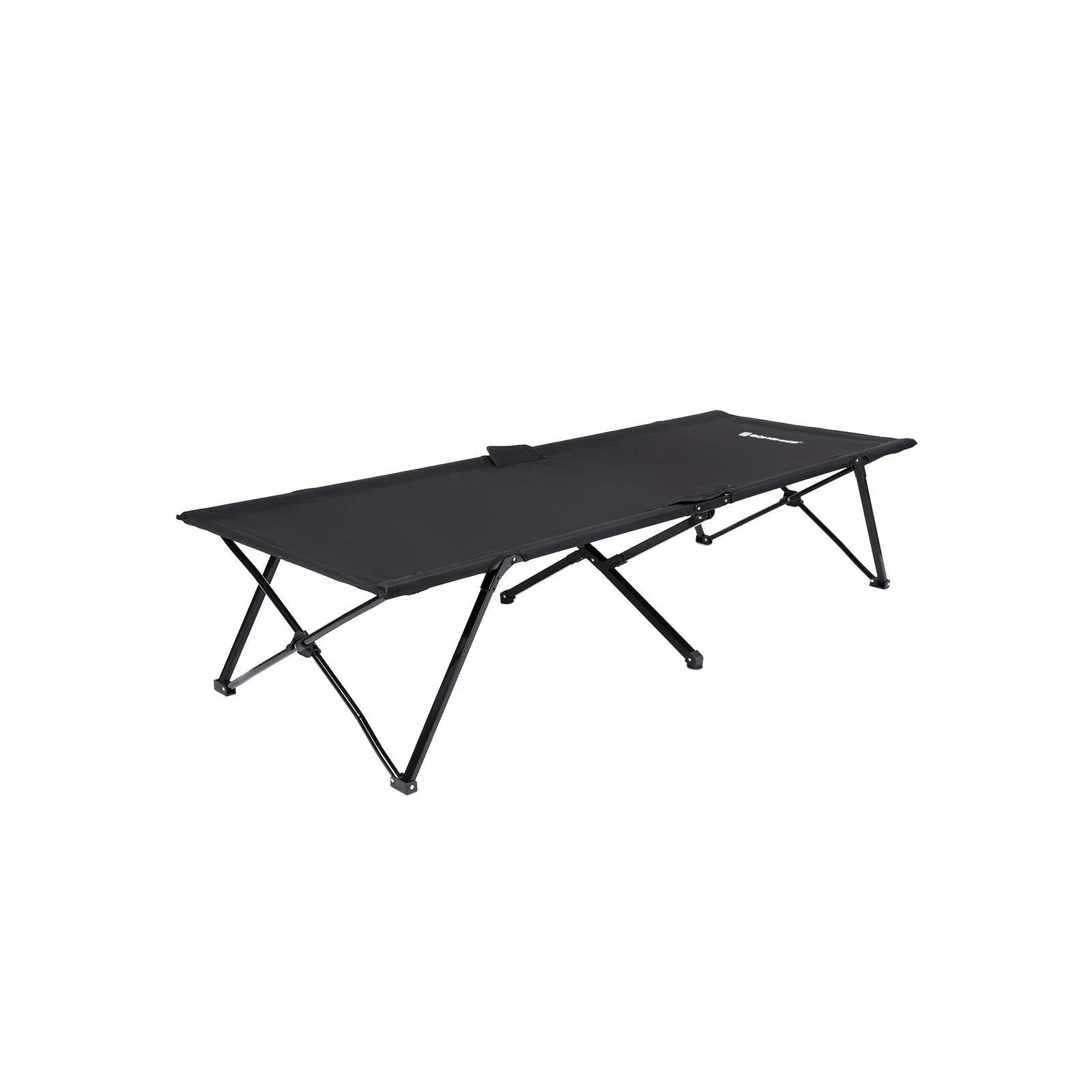Folding Guest Bed – Metal and Fabric – Black – Extra Large, Supports Up to 260 kg