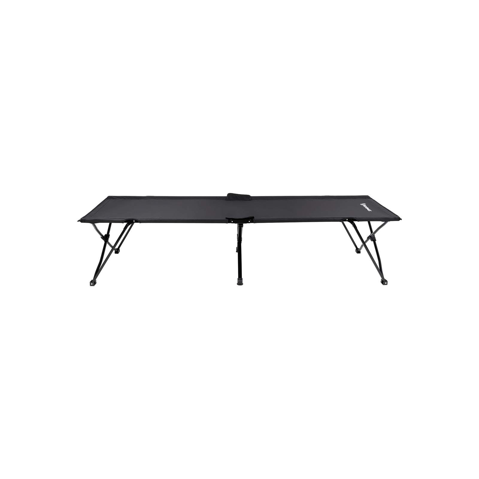 Folding Guest Bed – Metal and Fabric – Black – Extra Large, Supports Up to 260 kg