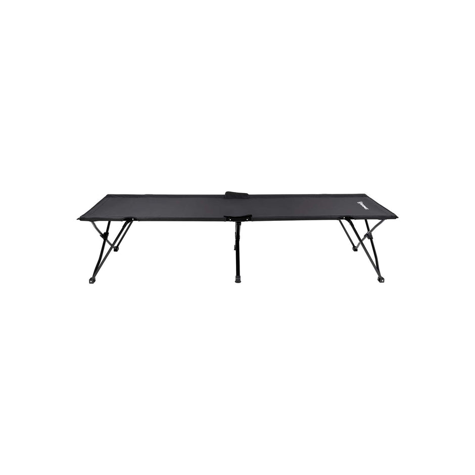 Folding Guest Bed – Metal and Fabric – Black – Extra Large, Supports Up to 260 kg