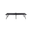 Folding Guest Bed – Metal and Fabric – Black – Extra Large, Supports Up to 260 kg