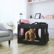 Folding Pet Carrier – Fabric – Black – Lightweight and Spacious 81 x 58 x 58 cm