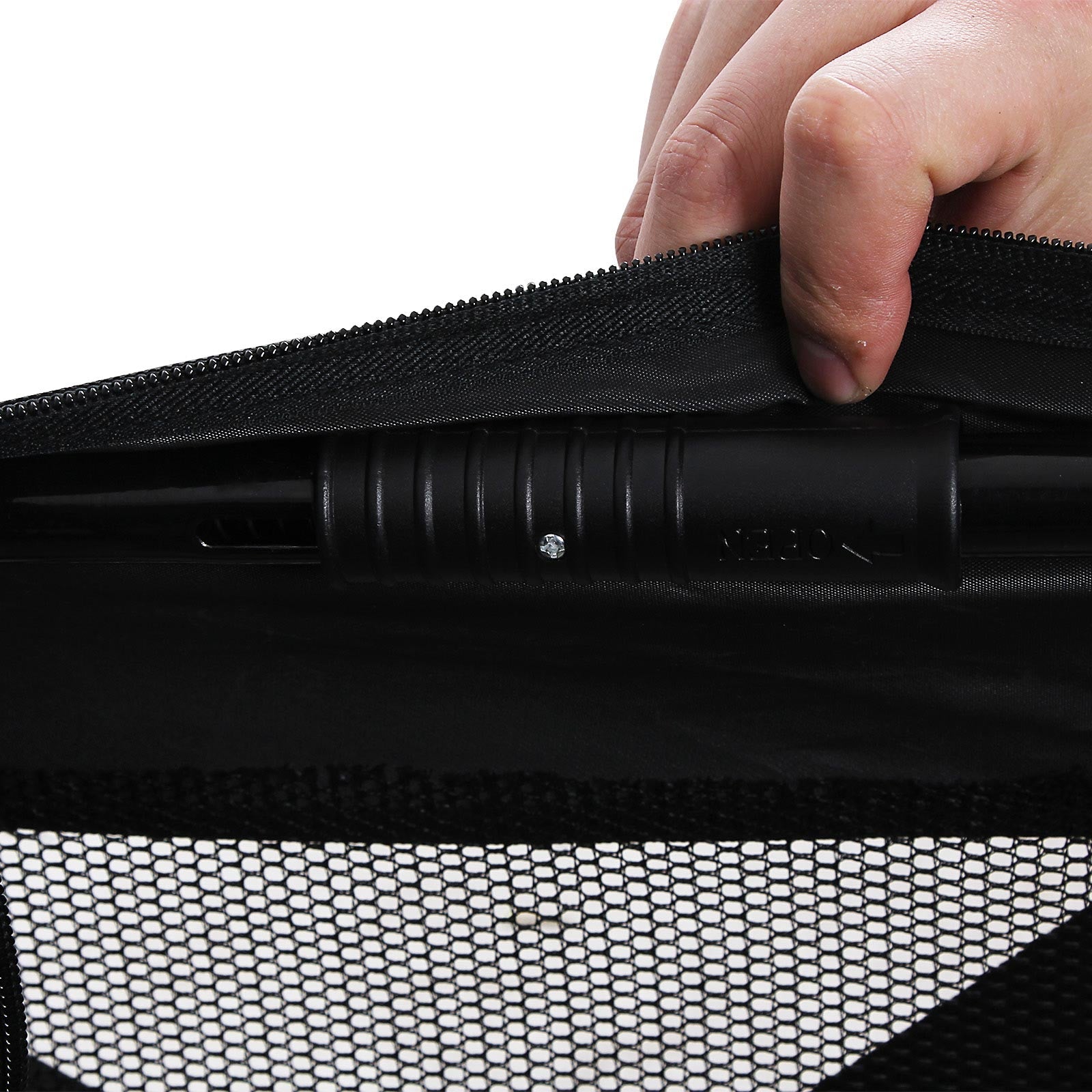 Folding Pet Carrier – Fabric – Black – Lightweight and Spacious 81 x 58 x 58 cm