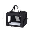 Folding Pet Carrier – Fabric – Black – Lightweight and Spacious 81 x 58 x 58 cm