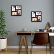 Collage Picture Frames – Wood Grain – Black – Wall Mounted Gallery Display for Four 4x6 Photos