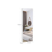 Frameless Jewellery Cabinet – Mirrored – Extra Wide – Lockable Storage with Hooks and Built-in Mirror