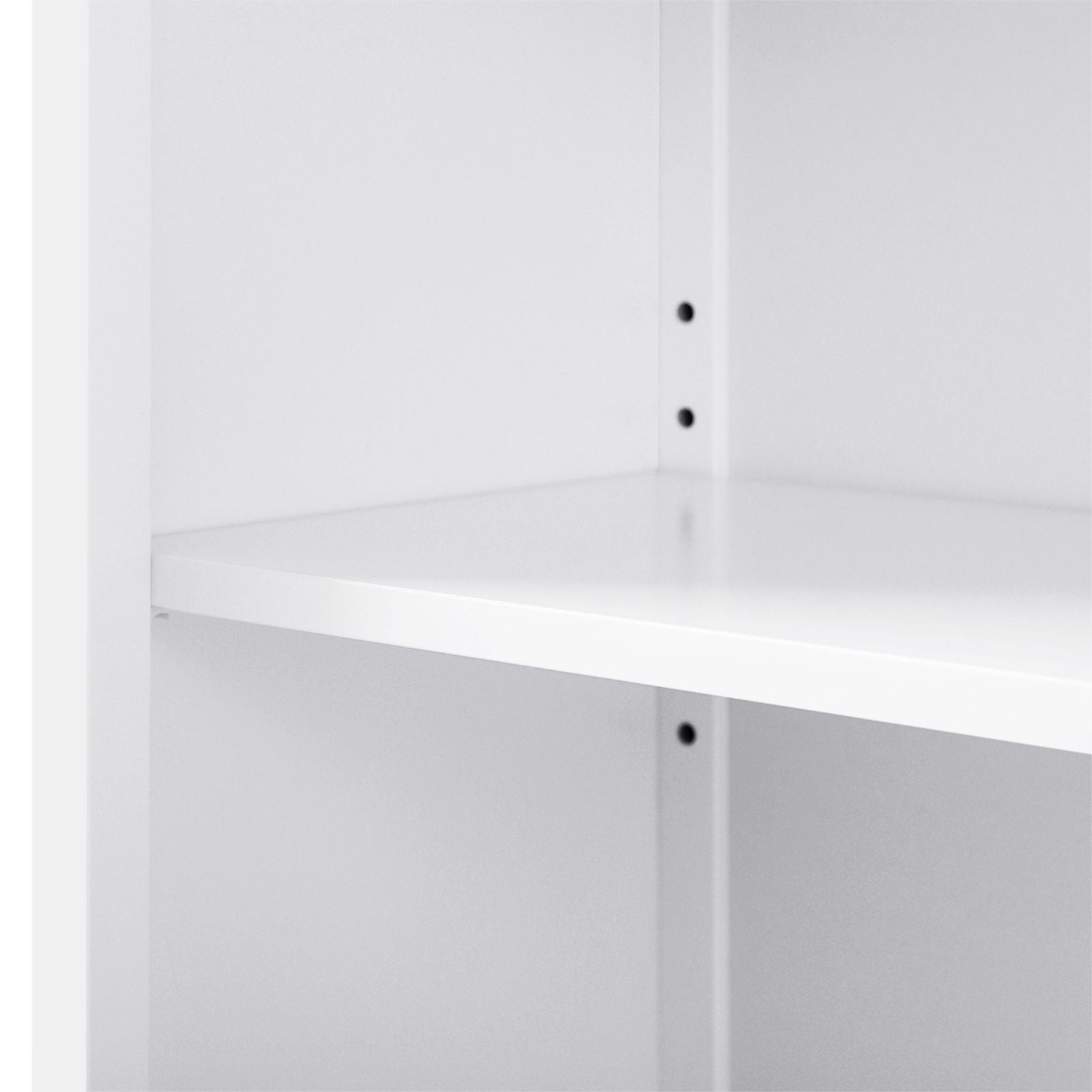 Free Standing Bathroom Cabinet – Wooden – White – Large Drawer and Adjustable Shelf, Country Style