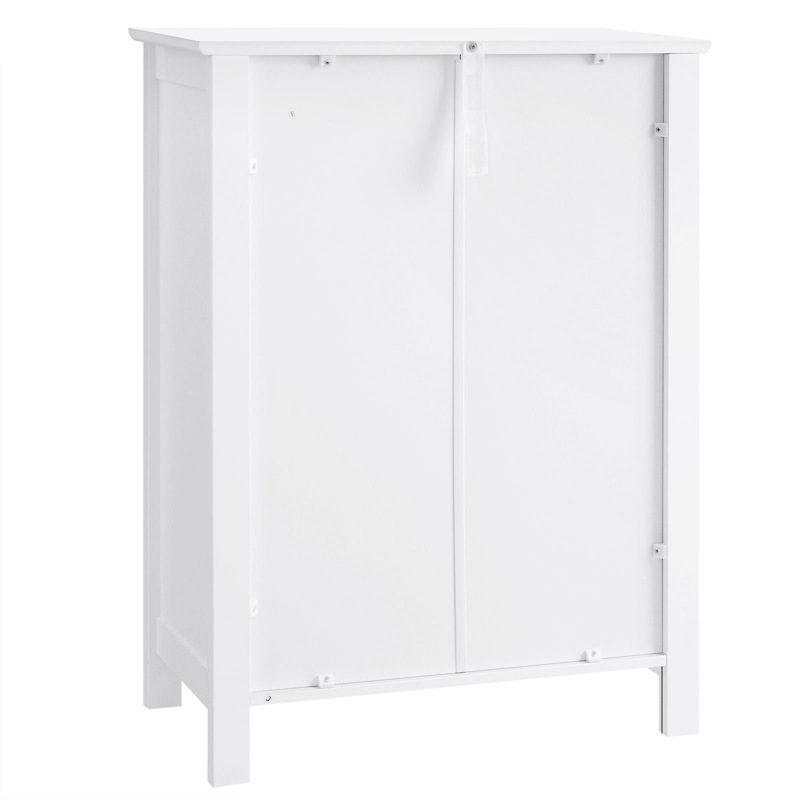 Free Standing Bathroom Cabinet – Wooden – White – Large Drawer and Adjustable Shelf, Country Style