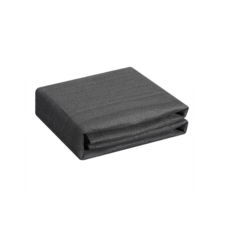 Balcony Privacy Screen – HDPE – Smoky Gray – Permeable Design with Cable Ties