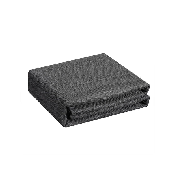 Balcony Privacy Screen – HDPE – Smoky Gray – Permeable Design with Cable Ties