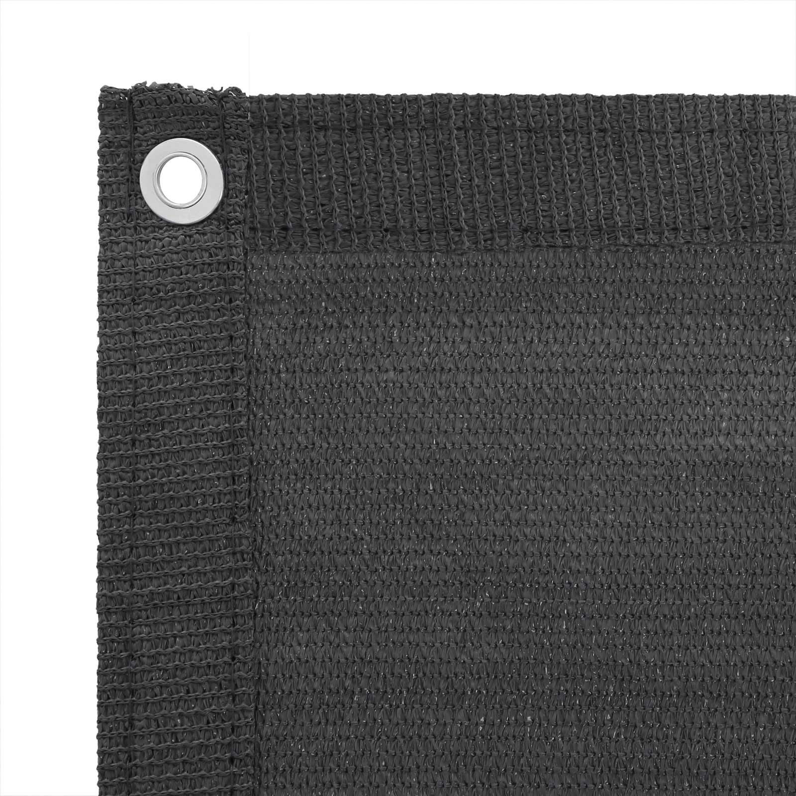 Privacy Screen – PVC – Anthracite – 6 x 0.9 m, No Screws