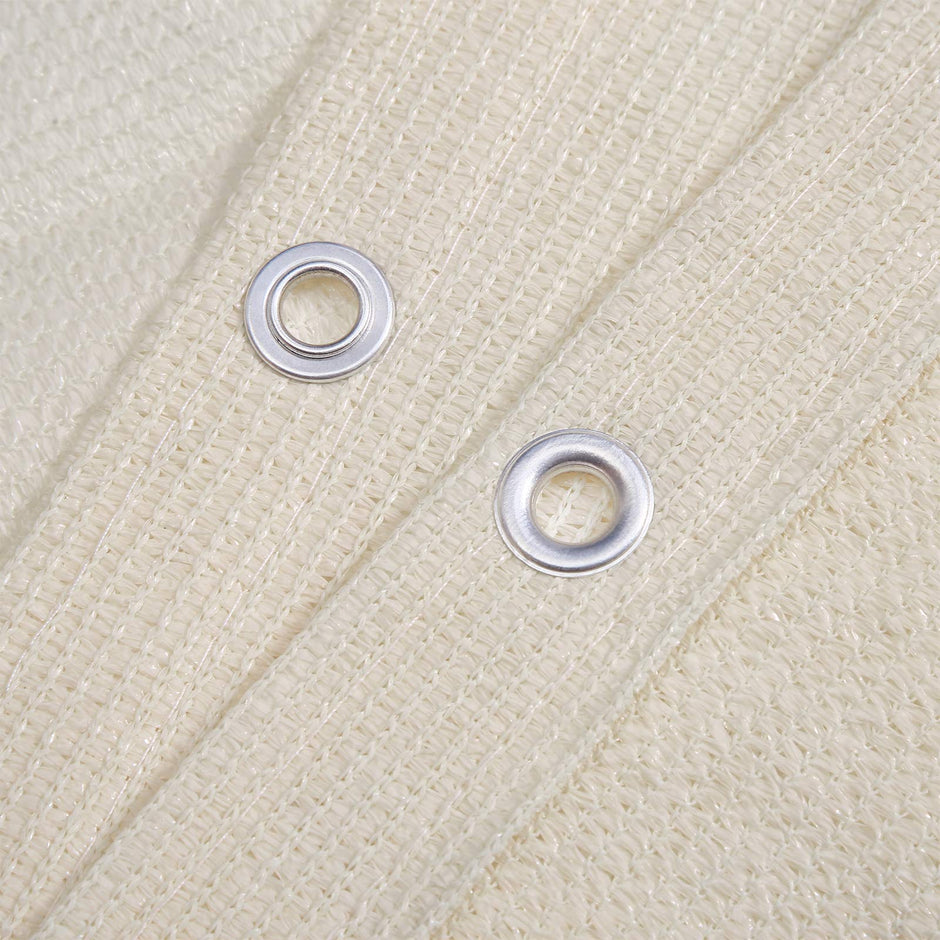 Balcony Terrace Privacy Protector – Water-Repellent Polyester – Smoky Grey – Includes Rope and Aluminium Eyelets