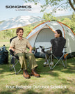 Folding Outdoor Chair - 24L - Steel, Oxford Fabric - Wide Seat - High Back