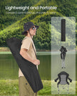 Folding Outdoor Chair - 24L - Steel, Oxford Fabric - Wide Seat - High Back