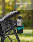 Reclining Camping Chair - 30L - Foam, Plastic, Steel - Padded Seat - Adjustable High Back