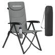 Reclining Camping Chair - 30L - Foam, Plastic, Steel - Padded Seat - Adjustable High Back