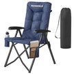 Reclining Camping Chair - 27.6L - Foam, Steel - Padded Seat - Adjustable High Back