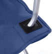 Set of 2 Folding Camping Chairs – Fabric – Dark Blue – Portable with Armrests and Cup Holder