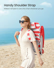 Folding Camping Chair – Aluminium – Red and White – Portable with Pillow and Reclinable Feature