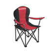 Folding Camping Chair – Fabric – Black – 250 kg Load Capacity with Cup Holder