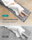 Folding Beach Sunlounger – Lightweight Fabric – Slate Grey – Portable with Reclining Backrest and Handle