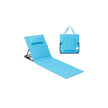Folding Beach Sunlounger – Fabric – Sky Blue – Lightweight with Reclining Backrest and Handle