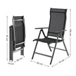 Folding Garden Chairs – Aluminium – Multi-Color – 8-Angle Reclining Backrest, Capacity 150 kg per Chair
