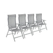 Folding Garden Chairs – Aluminium – Multi-Color – 8-Angle Reclining Backrest, Capacity 150 kg per Chair