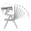 Folding Garden Chairs – Aluminium – Multi-Color – 8-Angle Reclining Backrest, Capacity 150 kg per Chair
