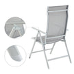 Folding Garden Chairs – Aluminium – Multi-Color – 8-Angle Reclining Backrest, Capacity 150 kg per Chair