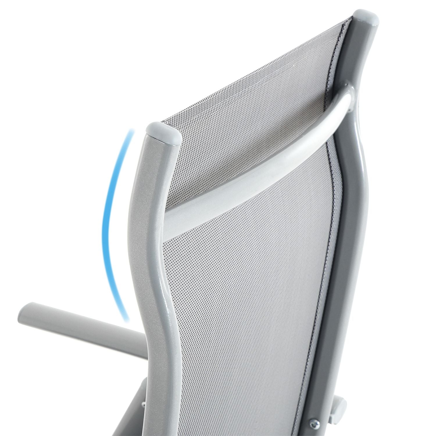 Folding Garden Chairs – Aluminium – Multi-Color – 8-Angle Reclining Backrest, Capacity 150 kg per Chair