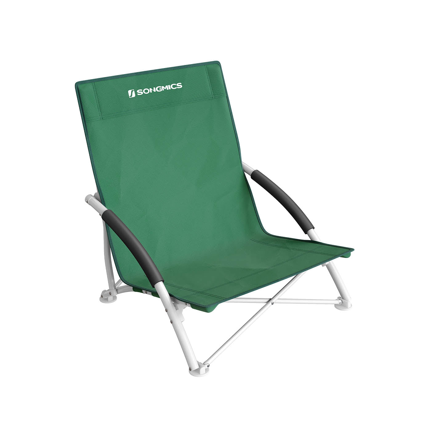 Foldable Beach Chair – 600D Oxford Fabric – Green – 140 kg Load Capacity