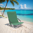 Portable Beach Chair – Fabric – Blue – Foldable High Backrest Heavy Duty Design