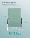 Foldable Beach Chair – 600D Oxford Fabric – Green – 140 kg Load Capacity