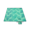 Large Picnic Blanket – Waterproof – Green – Fern Pattern – Machine Washable