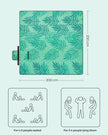 Large Picnic Blanket – Waterproof – Green – Fern Pattern – Machine Washable