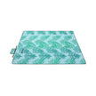Foldable Picnic Mat – Waterproof – Blue with Fern Pattern – Large 200 x 200 cm