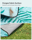 Foldable Picnic Mat – Waterproof – Blue with Fern Pattern – Large 200 x 200 cm