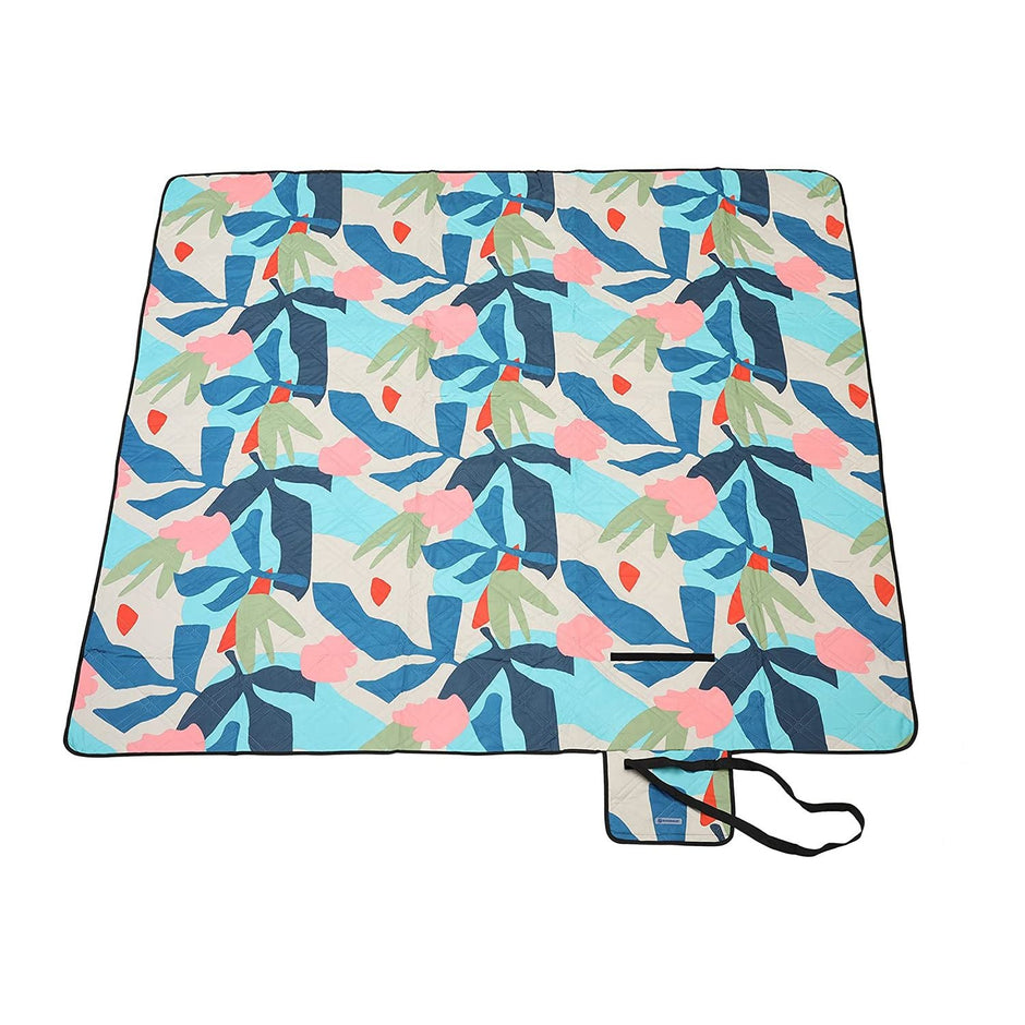 Folding Picnic Blanket – Waterproof – Multicolor Fern – Large Size 200 x 300 cm, Machine Washable