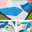 Folding Picnic Blanket – Waterproof – Multicolor Fern – Large Size 200 x 300 cm, Machine Washable