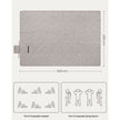 Picnic Blanket – Fabric – Khaki with Leaf Pattern – 300 x 200 cm