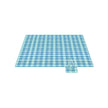 Picnic Blanket – Waterproof Fabric – Green and Blue – Portable and Foldable with 4 Blow-Away Prevention Pegs