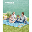 Picnic Blanket – Waterproof – Green and Blue – Large and Portable with Pegs