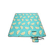 Foldable Picnic Blanket – Waterproof Layer – Aqua Color – Large Size 200 x 150 cm