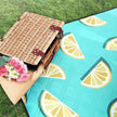 Foldable Picnic Blanket – Waterproof Layer – Aqua Color – Large Size 200 x 150 cm