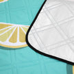 Foldable Picnic Blanket – Waterproof Layer – Aqua Color – Large Size 200 x 150 cm